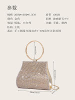 Bolso de mano con diamantes de imitación para mujer, bolsa de noche con piedras nupciales, para fiesta y boda - details 5