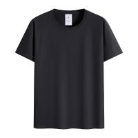 Camiseta De Algodón Puro Para Hombres Y Mujeres 2024 Camiseta Corta Con Estampado Hugo Cuello Redondo Oversize Para Verano - details 4
