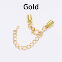 10pcs Trenzados De Cuero Con Punta De Trenzado Y Cierre De Langosta Para Colgantes De Joyería DIY Conectores De Cadena - details 3