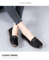 Zapatillas Casuales Para Mujer 2024 Talla Grande Zapatos Planos Slip-on Mocasines De Cuero Genuino Barco Zapatos Casuales De Primavera/Otoño - details 19