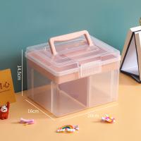 Caja De Almacenamiento Portátil De Doble Capacidad Transparente Multifuncional Para Exteriores Caja De Organización Para DIY Y Costura - details 6