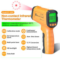 Termómetro Infrarrojo Profesional DT1000 DT1600 Con 13 Puntos De Láser No Contacto Pantalla Digital Alarma De Temperatura Alta Uso Industrial - details 13