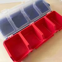 Organizador Multicompartmental De Plástico Duradero Para Almacenamiento De Piezas Pequeñas Y Herramientas Caja De Joyería Y Hardware - details 5