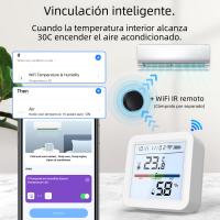Sensor De Temperatura Y Humedad Inteligente ZigBee Tuya Con Pantalla LCD Iluminada Compatible Con Google Assistant Necesita Hub Tuya Zigbee - details 12