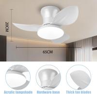 Ventilador de techo Silencioso with Luz LED, motor de CC, Gran volumen de aire de 32 pulgadas, Control Remote Para Cocina, Dormitory, Coque, patio - details 4