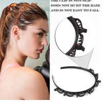 2pcs Diadema De Encaje Doble Capa Moda Plástico Tejida Estilo Punk Accesorios Para El Cabello Para Mujer Adornos De Cabeza Para Exterior Todas Las Estaciones - details 3