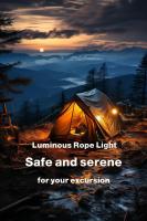 Lámpara De Cordón LED Para Acampar Luz Nocturna Antigolpes De Viento Para Carpa Accesorio Exterior Resistente Al Viento - details 1