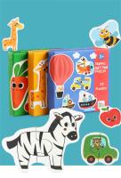 Juego De Rompecabezas De Madera Montessori Para Niños Cognición Temprana Educativo Juguete De Aprendizaje Temprano Animal Fruta Tráfico Regalos - details 8