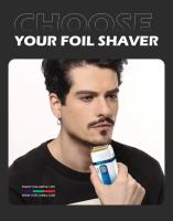 VGR Afeitadora Profesional Para Hombres Máquina De Afeitar Recargable LED Portátil Trimmer De Barba Y Cabello Cuchilla Rotatoria De Acero Inoxidable V-362 - details 2