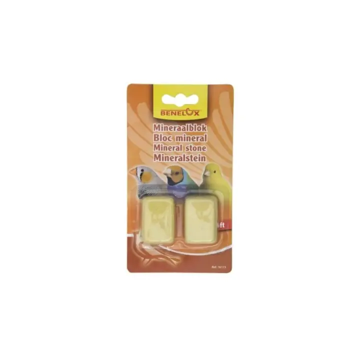 Benelux - BLOQUE MINERAL Canarios&Exoticos 2 uds - 1