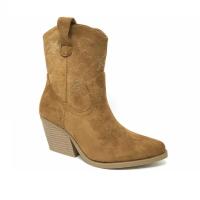 Botines de Mujer, Cowboy, Invierno 2024, Tacón Medio, Marrones, Beige, Camperas casual, Moda Joven - details 0