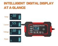 Cargador de batería de coche totalmente automático de 12 V y 6 A con pantalla LCD digital. Cargadores de reparación Power Pulse. Cargadores de batería de plomo-ácido húmedos y secos. - details 9