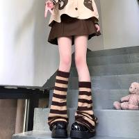 Calentadores De Piernas De Punto Para Mujer Estilo Invierno Suaves Y Elásticos Medio Caña De Malla JK Para Niñas - details 8