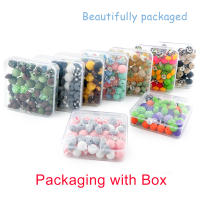 Nuevos 64Pcs/Box De Bolas De Silicona Impresas Con Diamantes Para Hacer Joyas DIY Kit De Accesorios Para Cadena De Llaves Collar Pulsera - details 3