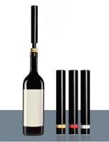 Abrebotellas De Vino Con Bombín Herramienta De Barra Aluminio Punzón Para Tacos Y Tapones De Madera - details 0