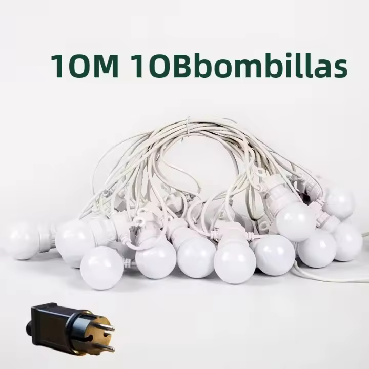 Cadena De Luces LED Para Exterior G50 Globos Luz De Patio Para Bodas Y Fiestas Decoración De Tents Iluminación De Camping - 1