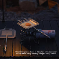 Panqueque Multifuncional Para Camping Y Picnic Con Mango Desmontable Herramienta De Cocina Al Aire Libre Para Desayuno Y Sándwiches Doble Cara - details 3