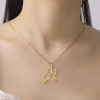 Pendientes Colgantes De Acero Inoxidable Cazador Con Gatos Y Gatitos Para Mujeres Y Niñas Joyería De Moda 2024 Regalo De Cumpleaños - details 1