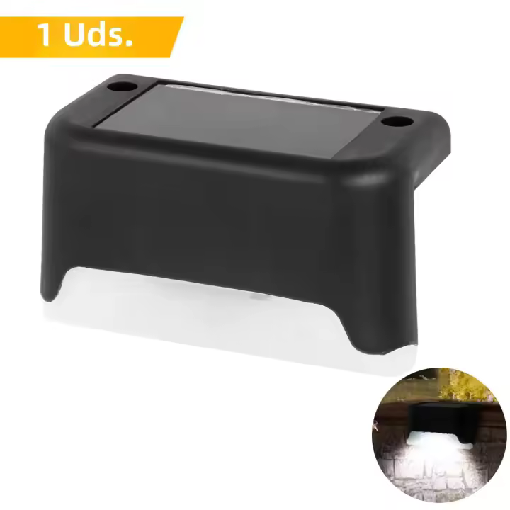 Lámparas solares led para jardín 4/8/12/16 unids Luz de escalera impermeable decoración patio iluminación exterior de pared - 1
