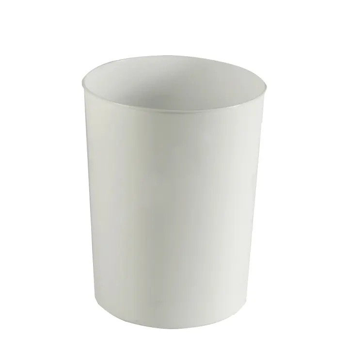 Well Home Papelera de plástico de 11L color blanco - 1