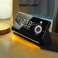 Reloj De Alarma De Lado Con Radio DAB Y FM Luz Nocturna LCD Dimmable Dual Snooze Bluetooth Tipo-C Y Carga USB Estilo Europeo - details 0