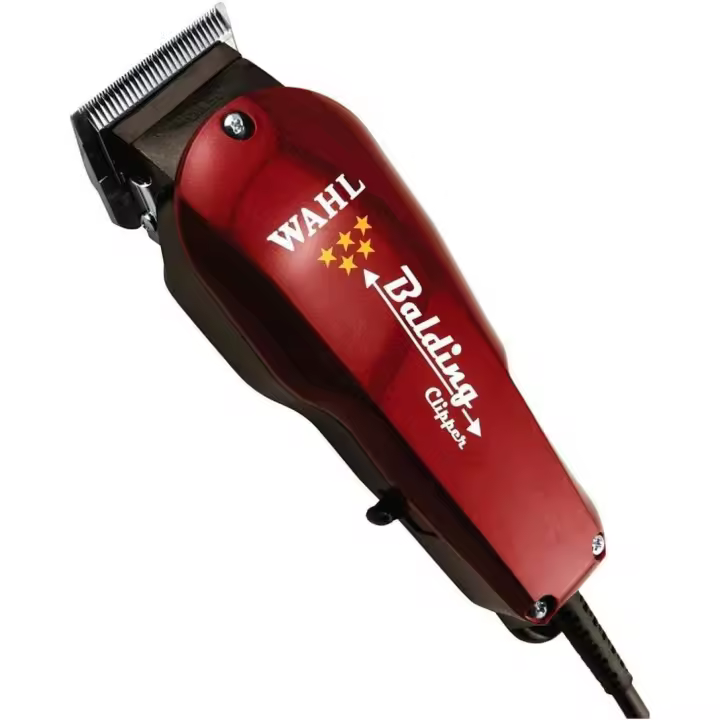 Wahl Balding Clipper - Cortapelos para Hombre - Máquina de Cortar Pelo con Corte Preciso, Negro/Rojo - 1