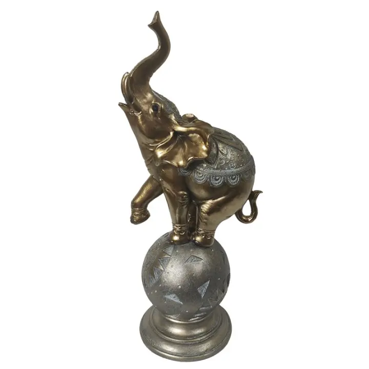 Signes Grimalt ORIGEN Home Decor Elefante Africanas Y Elefantes Figura de Elefante Plateado 32x13x10cm 33266 - 1