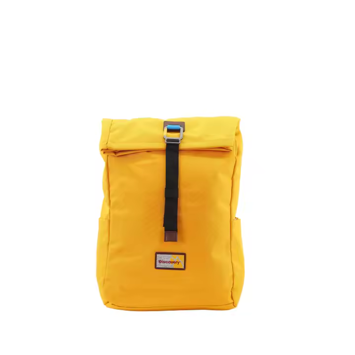 Mochila Roll Top DISCOVERY Icon en color amarillo Recycled Pet 15L - 1