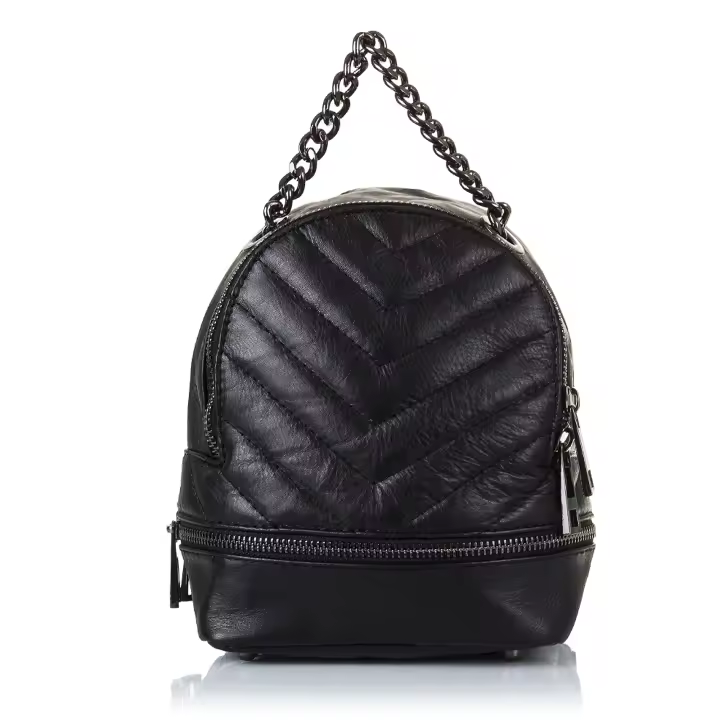 Firenze Artegiani. Affile Bolso mochila Mujer.Piel auténtica Sauvage. Made in Italy. Vera Pelle Italiana. - 1