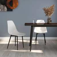 vidaXL Sillas de comedor 2 unidades PP naranja en color orange/Negro/Gris y más | cómodas modernas ergonómicas para comedor cocina salón hogar - details 3