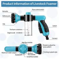 Pistola De Ducha Para Mascotas Con Mangos De Spray De 8 En 1 Herramienta De Limpieza Para Coches Y Animales Material Plástico - details 9