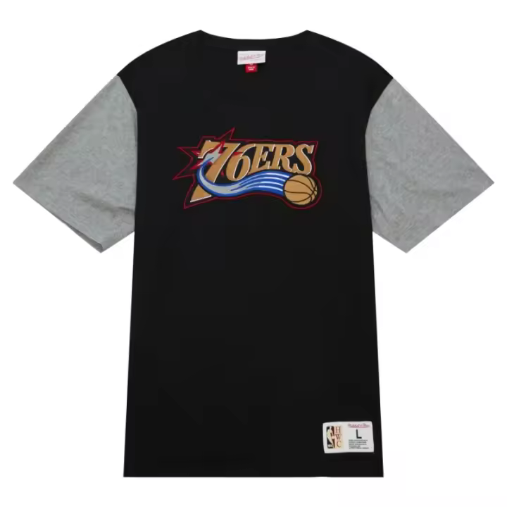 Camiseta Philadelphia 76ers NBA Colorblocked Cotton Mitchell and Ness - 1