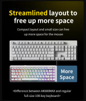 Teclado Mecánico Inalámbrico AJAZZ AK680 MAX Con Switches Magnéticos Tres Modos Para Gaming Y Esportes Grabado En Radium Coreano Multicolor USB - details 4