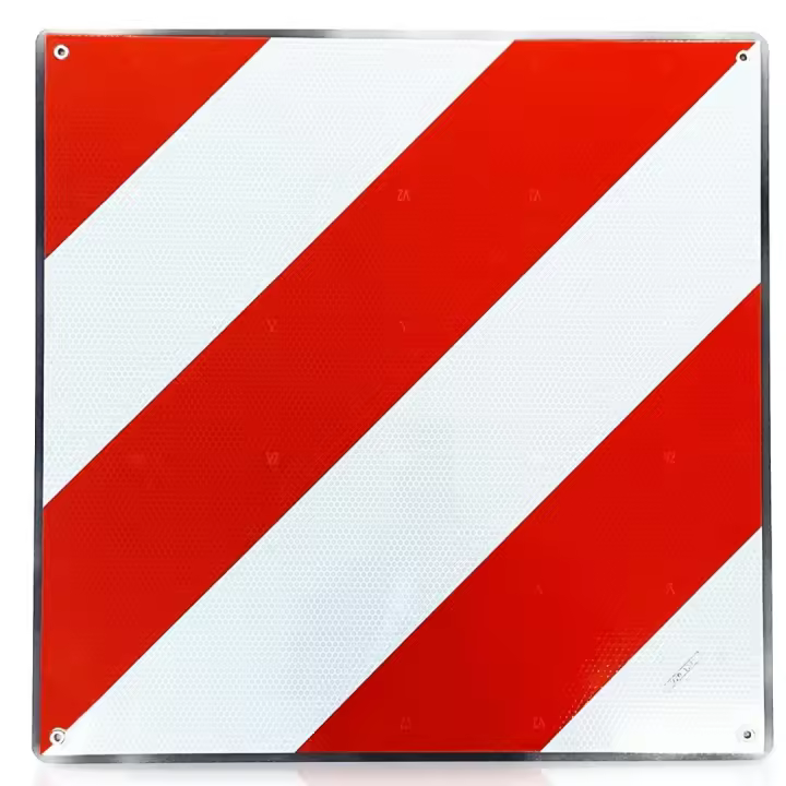ENERFERO-Placa V20 Señal de Peligro Mercancía Sobresaliente,Placa V20 Homologada,Placa de Carga Sobresaliente, ABS flexible, 500x500MM - 1