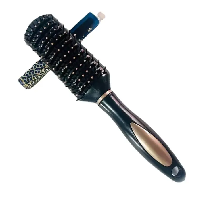 TK Cepillo pelo Para Rizos Perfectos, Rizo, cepillo para definir rizos, Cabello PARA EL Cabello con Cerdas de Jabalí, Peinar para desenredar, dar forma y definir, dar forma y definir rizos para mujeres y niñas,cepillo desenredante anti tirones - 1
