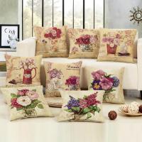 Funda De Cojín De Lino Y Algodón Con Estampado De Flores Nórdicas Bohemia Para Sofá Decoración De Hogar Textil De Algodón Y Lino - details 1