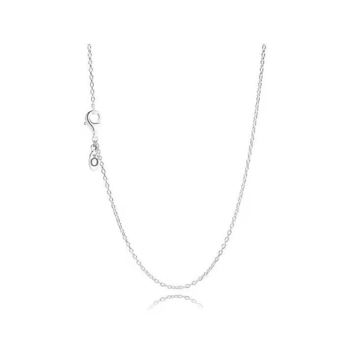 590515-45 - Cadena Pandora de plata. Largo 45 cm.  590515-45 PANDORA Raíz Joyas Pandora Colgantes Pandora inicio Mujer Pandora original - 1
