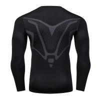 Camiseta De Gimnasio Para Hombre Manga Larga Secado Rápidojersey De Boxeo Verano Pantalones De Compresión Tiras De Leggings Rashguard T-shirt Ajustada - details 10