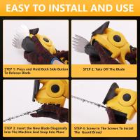 Podadora De Lágrimas Sin Cable 2 En 1 Para Jardín Con Corte Multigénero Tiempo De Funcionamiento Extended Para DEWALT 20V - details 2