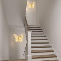 Lámpara De Pared Mariposa Luces Modernas Minimalistas Nórdicas Para Sala De Estar Dormitorio Pasillo LED Iluminación Interior - details 6