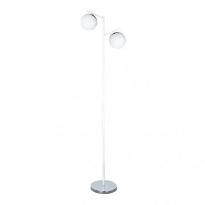 Lámpara de Pie FABRILAMP La Habana 2xe14 Blanco/Cromo 160x25x40 Cm - 1