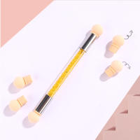 Doble Cabeza Esponja Para Uñas Pincel De Gradiente Floreciente Escritura Lavable Herramientas De Manicura Para Gel UV - details 9