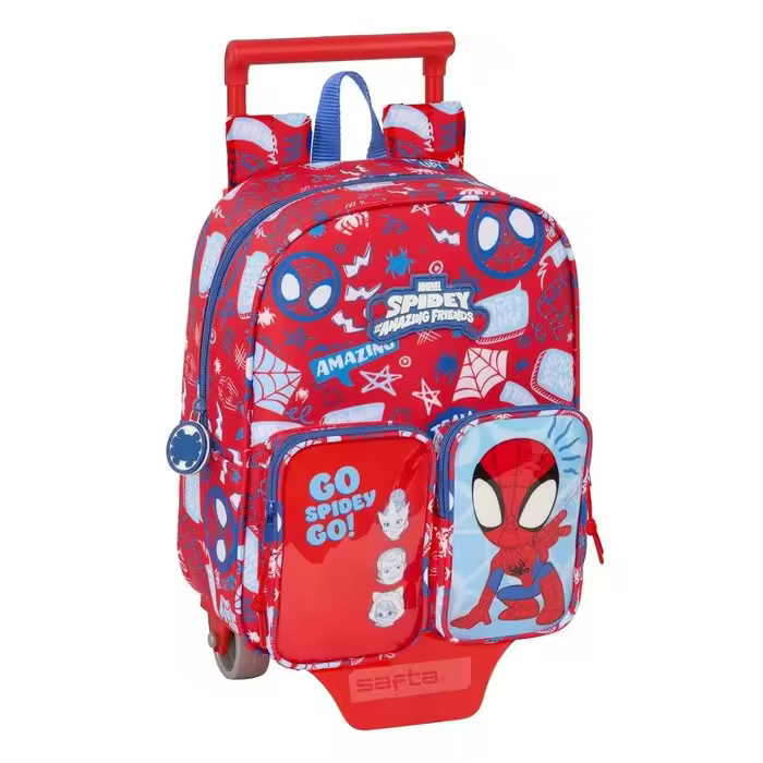 MOCHILA MOD.232 BOLSILLOS FRONTALES+CARRO SPIDEY RESCUE - 1