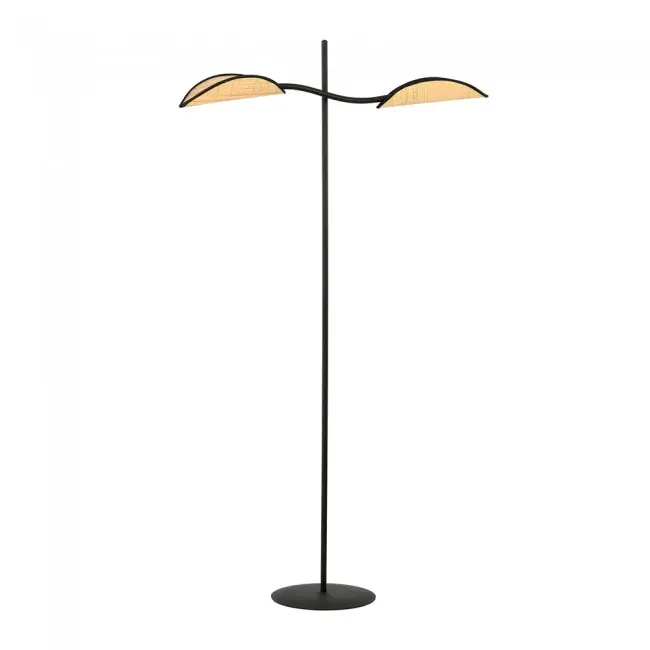 Wonderlamp Lámpara de pie Flik Ratán (2 luces) - 1