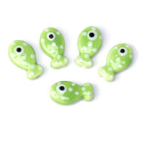 10pcs Cuentas De Cerámica En Forma De Pez Para Fabricación De Joyas Pulseras Y Collares Accesorios De Encanto Coloridos - details 17