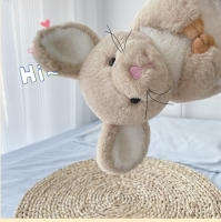 Peluche De Rata De Anime Lindo Y Suave En Beige Para Jóvenes Fanáticos Ideal Para Celebraciones De Cumpleaños Figura De Cojín Almohada De Ratón Para Abrazar - details 5
