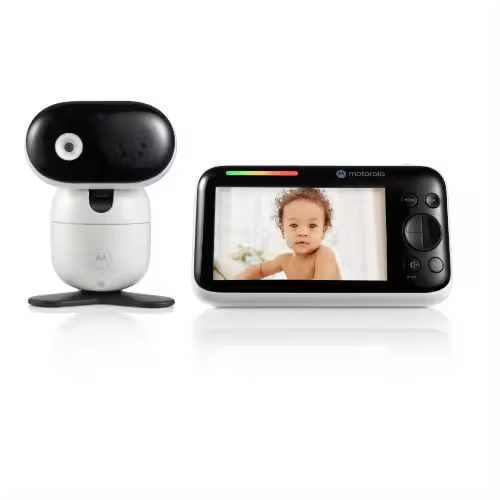 Motorola Nursery Monitor de Video para Bebé  PIP1510 de 5.0" con Cámara Motorizada, Panorámica Remota, Zoom y Visión Nocturna Infrarroja – Tecnología Inalámbrica 2.4GHz, Comunicación Bidireccional - 1