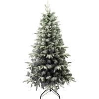 MEJORADA Árbol de Navidad Automontable Flocado con Copos de Nieve Abeto Nevado 150-210cm C/Soporte Metálico - details 0