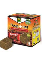 Pastillas ecológicas XXL Fuegonet 12 uds. Compuestas por madera vegetal y aceites vegetales que no producen humos ni olores desagradables - Massó - details 0
