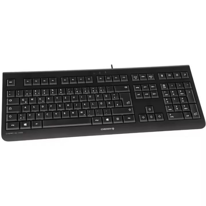 Teclado con cable CHERRY KC 1000, negro (el profesional silencioso y versátil) - 1